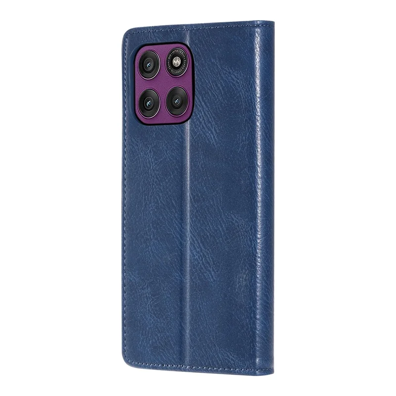 TTUDRCH Style 007 For Motorola Moto G67 Power 5G Leather Case RFID Blocking Wallet Stand Phone Cover - Blue