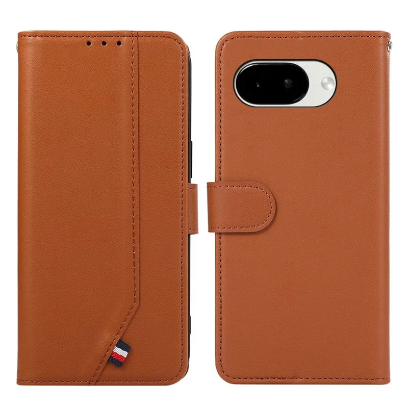 For Google Pixel 10a Case RFID Blocking Flip Leather Phone Cover - Brown