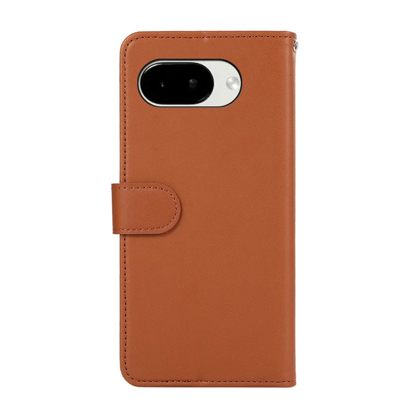 For Google Pixel 10a Case RFID Blocking Flip Leather Phone Cover - Brown