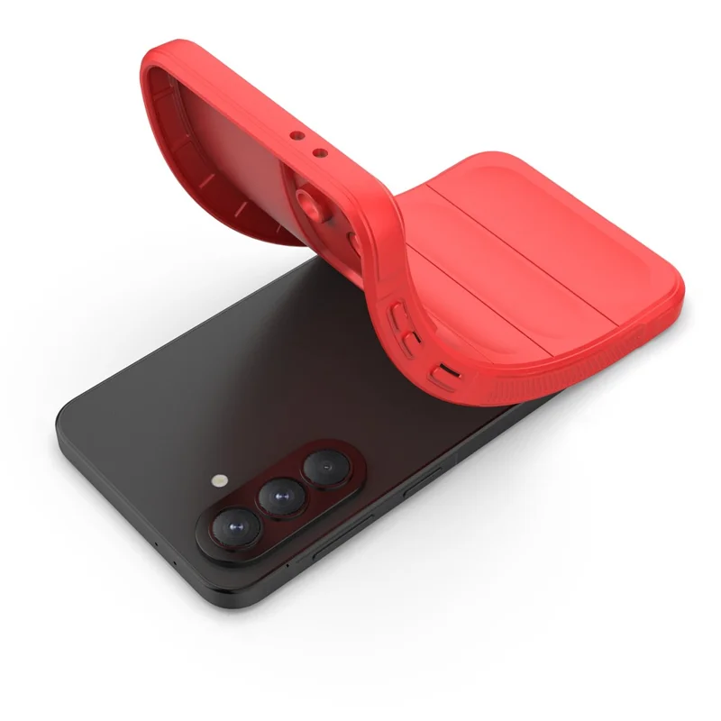 For Samsung Galaxy A37 5G Case Anti-Drop Soft TPU Rugged Phone Back Cover - Red