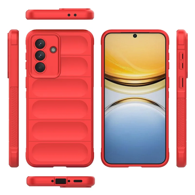 For Samsung Galaxy A37 5G Case Anti-Drop Soft TPU Rugged Phone Back Cover - Red