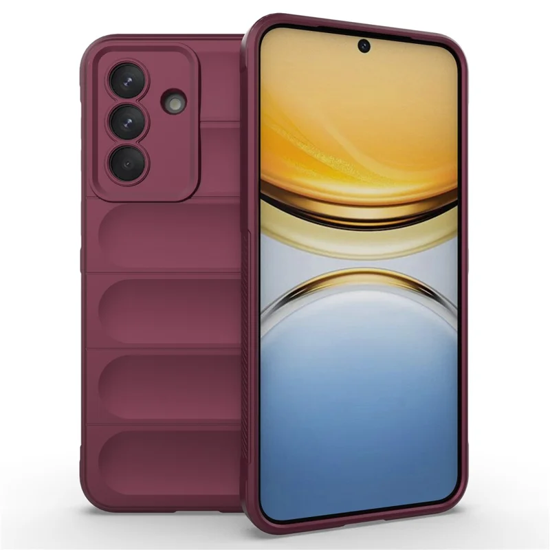 AMORUS Custodia per Samsung Galaxy A37, Cover Posteriore Robusta in TPU Morbido Antiurto - Rosso Vino