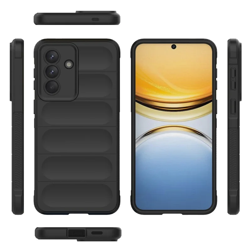 Coque pour Samsung Galaxy A57, antichute, en TPU souple, housse arrière robuste pour téléphone - Noir