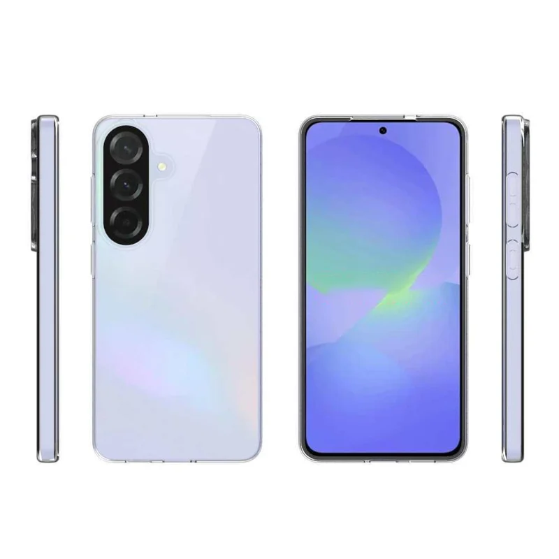 For Samsung Galaxy S26 Clear TPU Anti-Scratch Phone Case + 2.5D Arc Edge Screen Protector