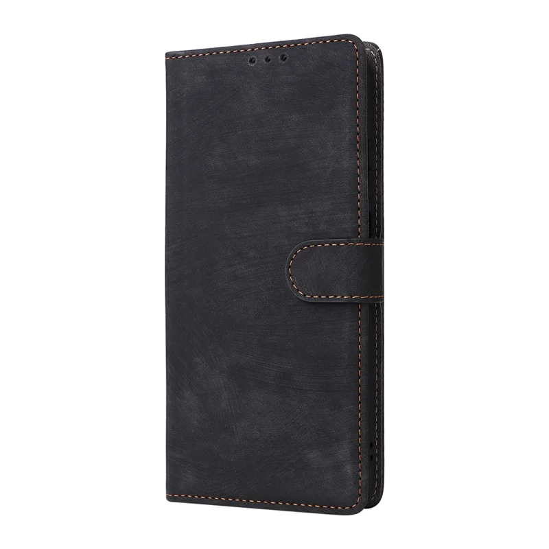 Leather Case for Motorola Moto G67 Power 5G / G57 Power 5G / G57 5G Wallet RFID Blocking Phone Cover Stand with Strap - Black