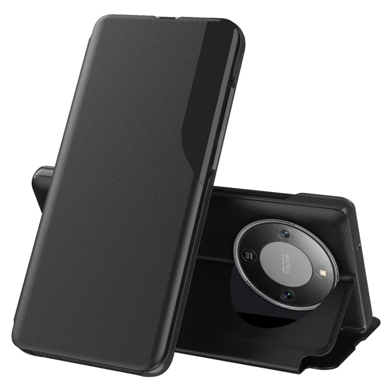 Cover per Honor X9d 5G, Custodia a Libro in PU Pelle con Supporto - Nero