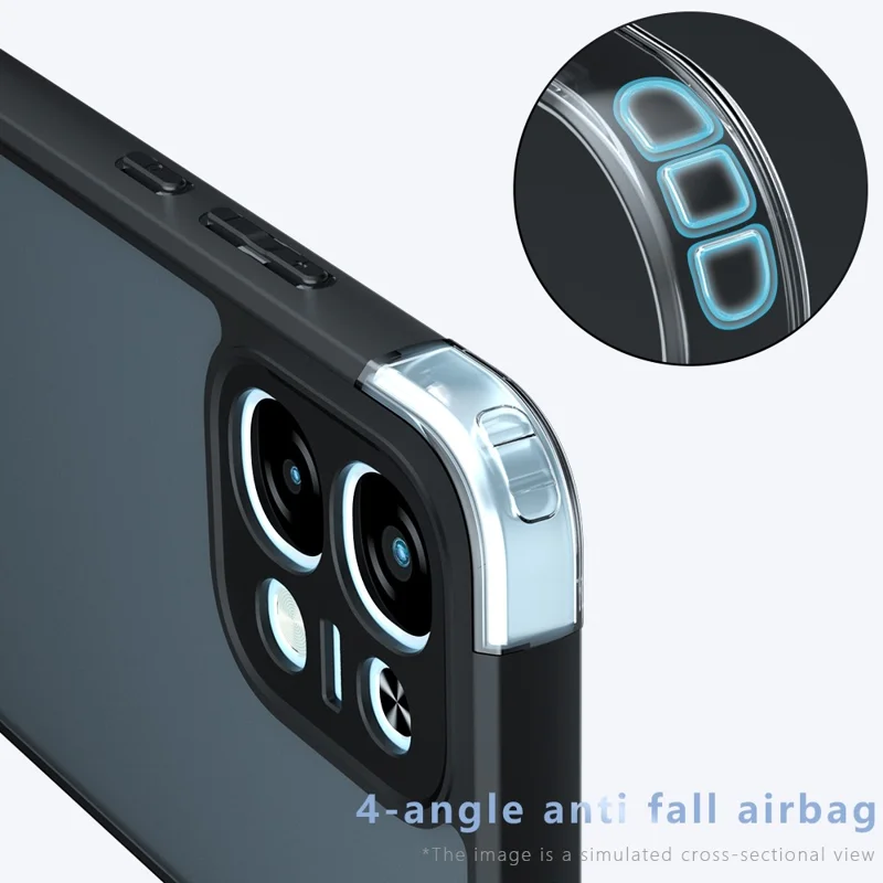 Phone Case For Oppo A6 Pro 5G  /  A6 Pro 4G  /  F31 5G TPU + PC Shockproof Clear Phone Cover