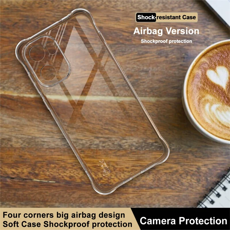 IMAK For OnePlus Ace 6T 5G / Ace 6 5G / 15R 5G Case TPU Phone Cover Airbag Shockproof Protection