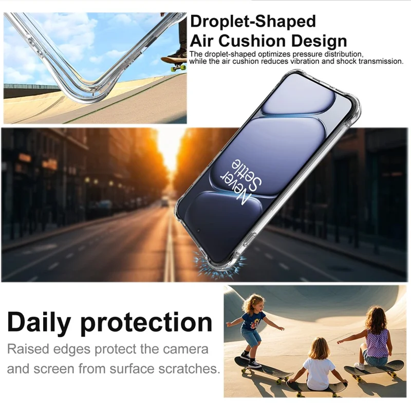 IMAK For OnePlus Ace 6T 5G / Ace 6 5G / 15R 5G Case TPU Phone Cover Airbag Shockproof Protection