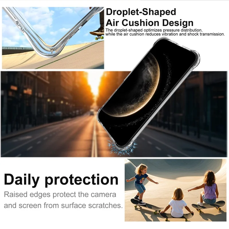 IMAK Obudowa na Huawei Mate 70 Air TPU Etui Płynące Airbag Ochrona Przeciwwstrząsowa