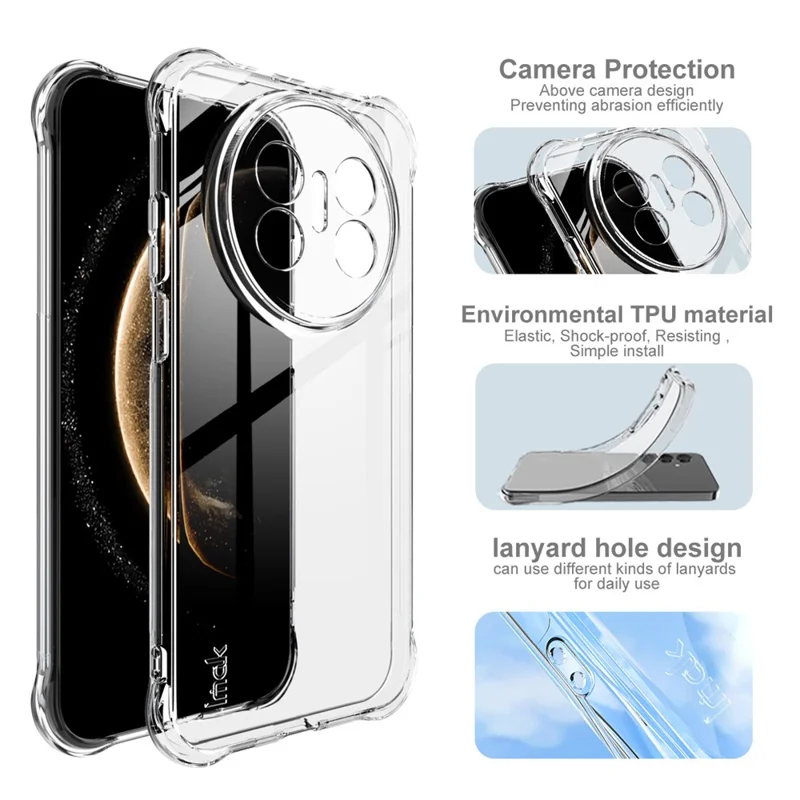 IMAK Obudowa na Huawei Mate 70 Air TPU Etui Płynące Airbag Ochrona Przeciwwstrząsowa