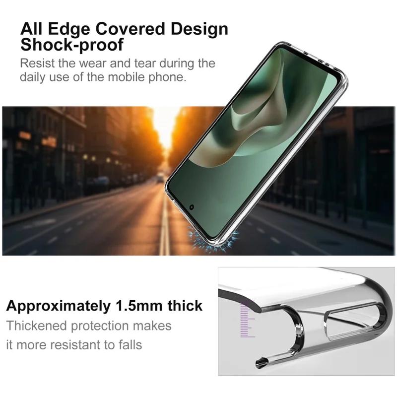 IMAK UX-10 Series For Motorola Moto G57 Power 5G  /  G67 Power 5G Clear Phone Case Soft TPU Mobile Back Cover