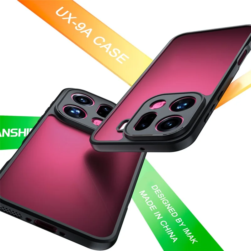 IMAK UX-9A Series For Oppo Find X9 Pro 5G Case Clear TPU PC Phone Cover Reinforced Corners