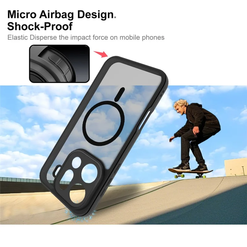 IMAK UX-9B Funda para Oppo Find X9 Pro 5G Compatible con MagSafe Funda Mate de PC y TPU para Móvil