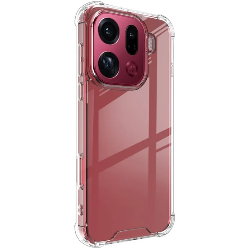 IMAK pour Oppo Find X9 Pro 5G Coque PC + TPU Étui Transparent Antichoc