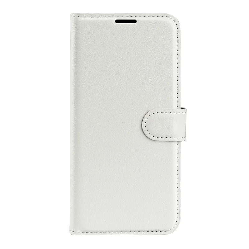 AMORUS For OnePlus 15 5G Wallet Case Litchi Texture Shockproof Leather Flip Stand Phone Cover - White