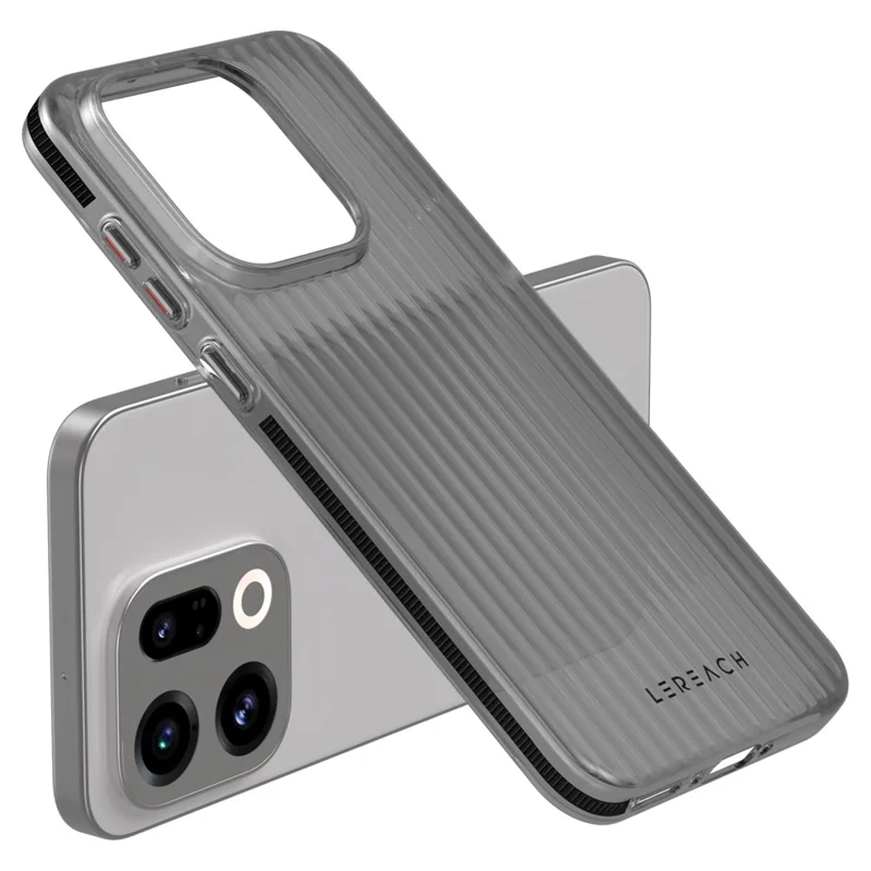 LEREACH TOC Series for Oppo Find X9 5G Case Flowing Grid PC Phone Cover - Black