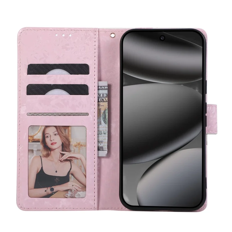 For Google Pixel 10 / 10 Pro / 9 / 9 Pro Case RFID Blocking Flower Leather Phone Cover - Small Flower