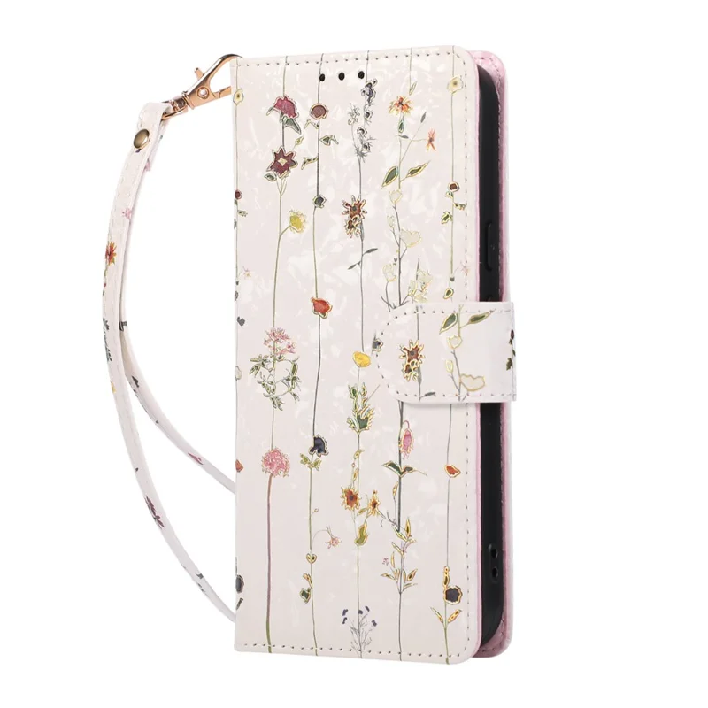 For Google Pixel 10 Pro XL / 9 Pro XL Case RFID Blocking Flower Leather Phone Cover - Small Flower