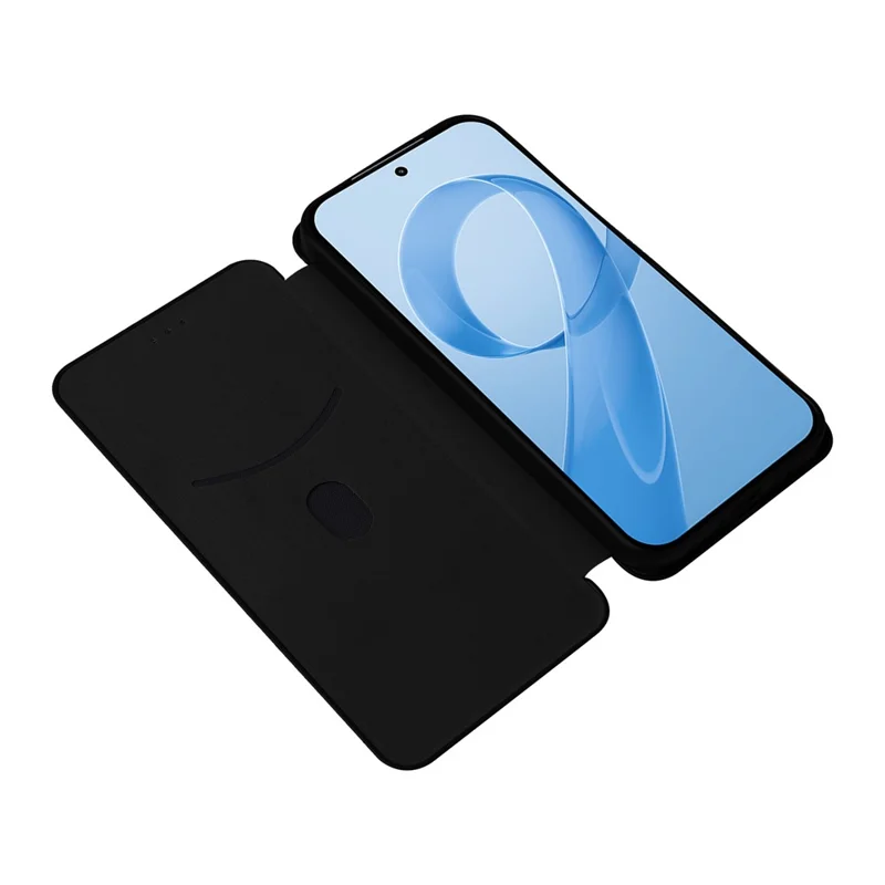 Mobilsax för Xiaomi Redmi K90 Pro Max 5G / Poco F8 Ultra med struktur i kolfiber Drop-säker mobilsax i PU-läder - Svart