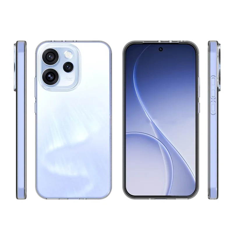 For Oppo Reno15 Pro Max 5G (Global) / Reno15 Pro 5G (China) Case Watermark Resistant TPU Clear Phone Back Cover