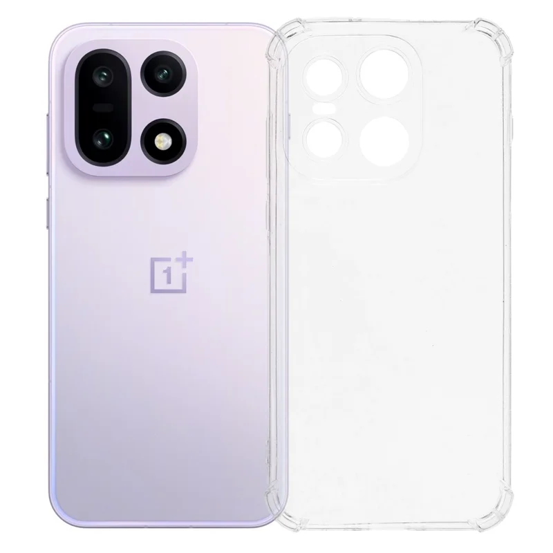 For OnePlus 15 5G Transparent TPU Case Reinforced Corners Drop-proof Phone Cover