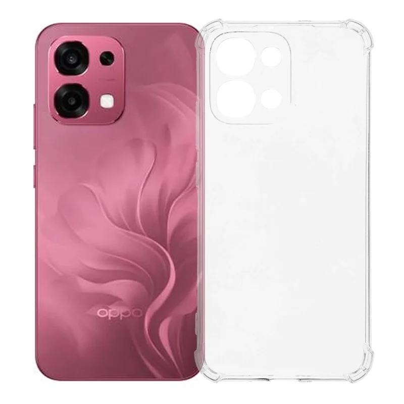 Capa para Telemóvel Oppo F31 5G / A6 Pro 5G / A6 Pro 4G Transparente Capa TPU Cantos Reforçados Capa à Prova de Quedas