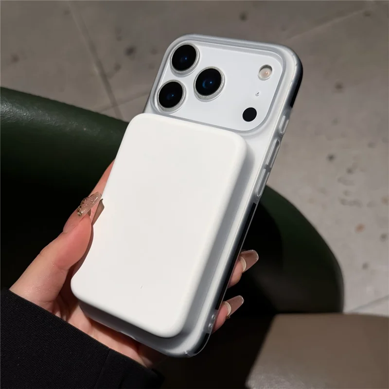 Coque en PC givré pour iPhone 17 Pro Max, compatible MagSafe, bord antidérapant, finition tactile douce, protection arrière - Orange