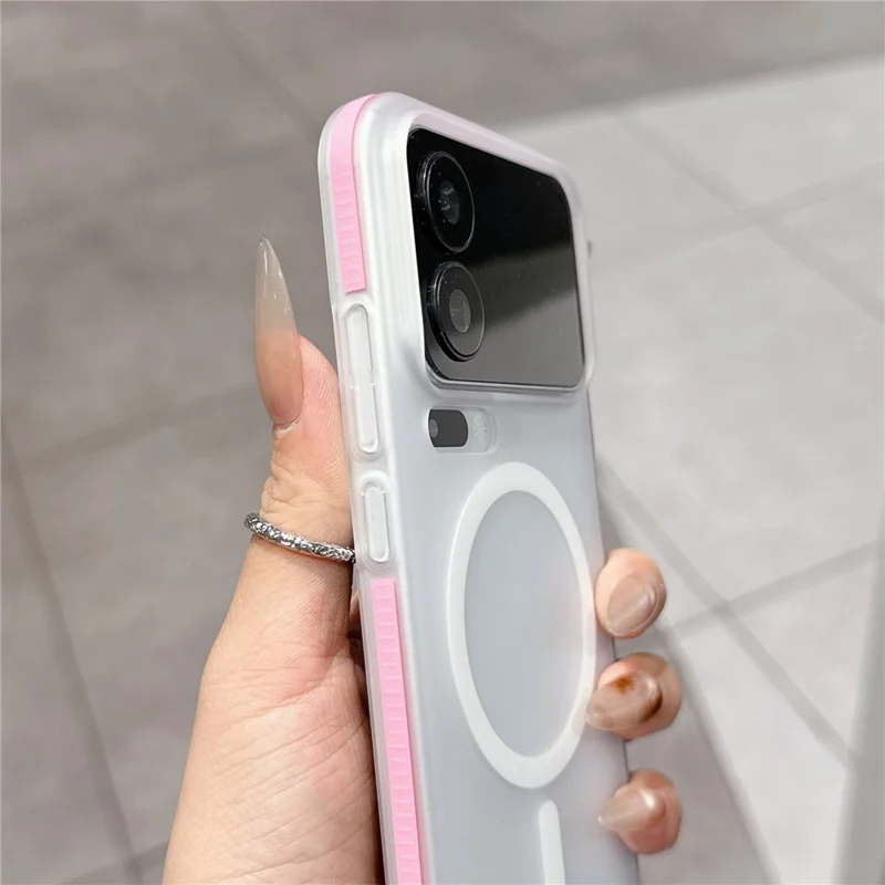 Für Xiaomi 17 Pro Max Matt-PC-Magnetfall Anti-Rutsch-Kanten-Handy-Backcover – Schwarz