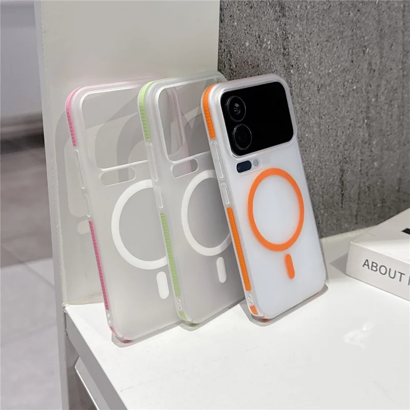 Für Xiaomi 17 Pro Max Matt-PC-Magnetfall Anti-Rutsch-Kanten-Handy-Backcover – Schwarz