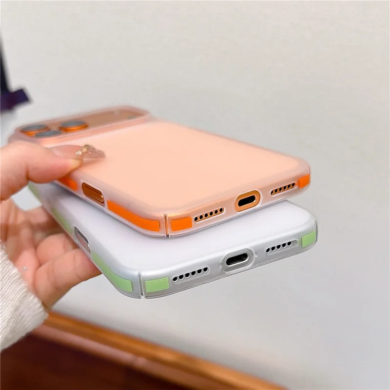 For iPhone 17 Pro Frosted PC Case Anti Slip Edge Skin Touch Phone Back Cover - Black