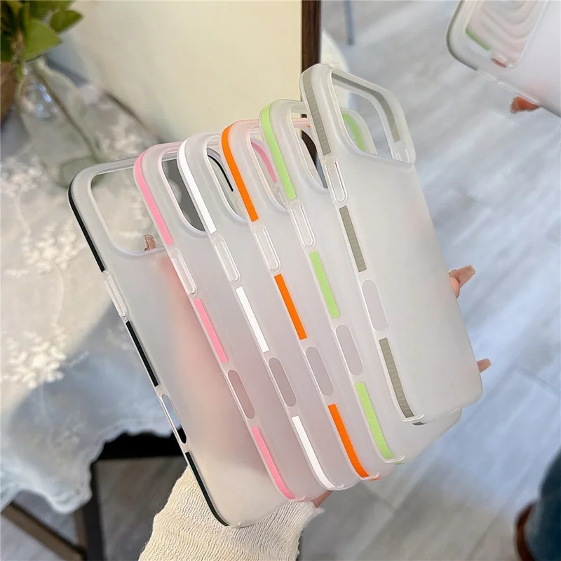 For iPhone 17 Pro Max Frosted PC Case Anti Slip Edge Skin Touch Phone Back Cover - Black