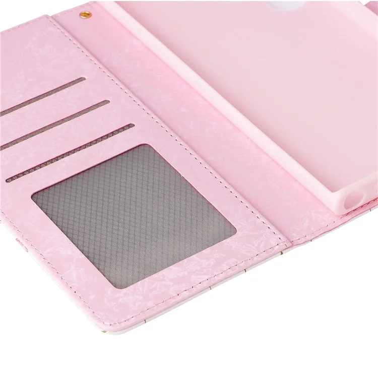 For Samsung Galaxy S23 Ultra Lacquered PU Leather Phone Full Protection Case RFID Blocking Flip Stand Wallet Cover - Butterfly Flower