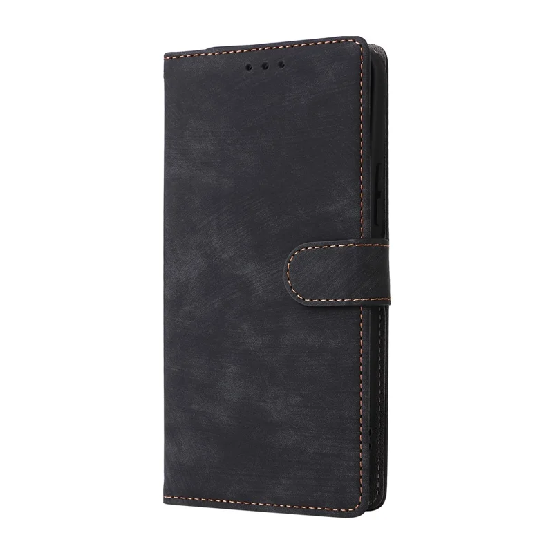 Fodral för Xiaomi Poco F8 Ultra / Redmi K90 Pro Max 5G, plånbok med RFID-skydd, polyuretanläder, telefonhölse med ställfot och rem – Svart