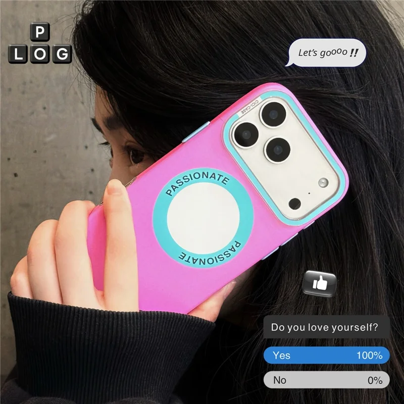 CICI-CITY Funda para iPhone 17 Pro Compatible con MagSafe, Funda Mate IMD de PC + TPU con Marco de Cámara Desmontable - Azul