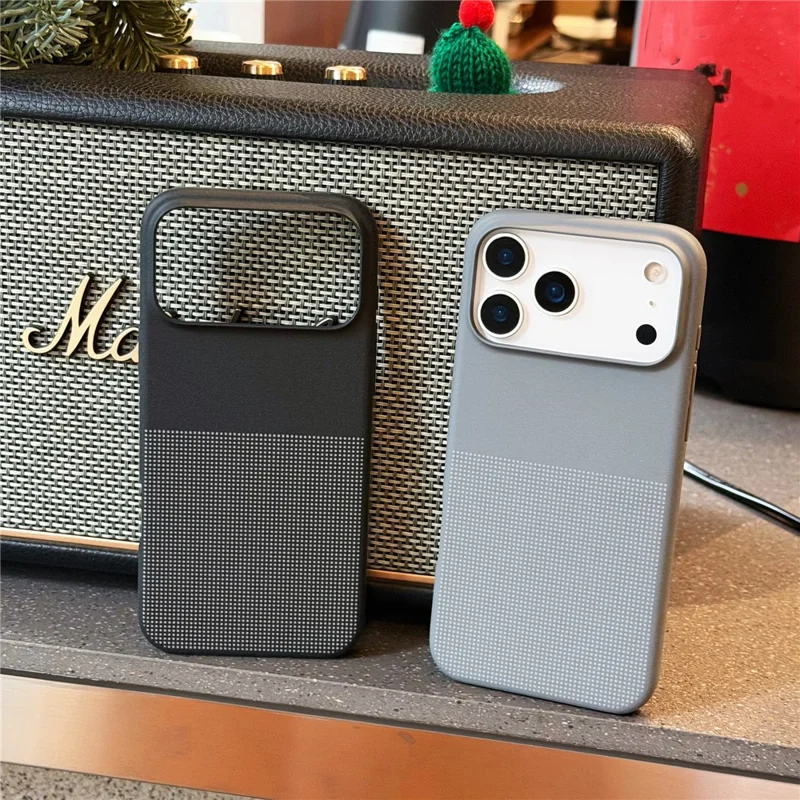 För iPhone 17 Pro Max Skal Kompatibelt med MagSafe Punktdesign Antifingeravtryck Telefonlåda - Grå