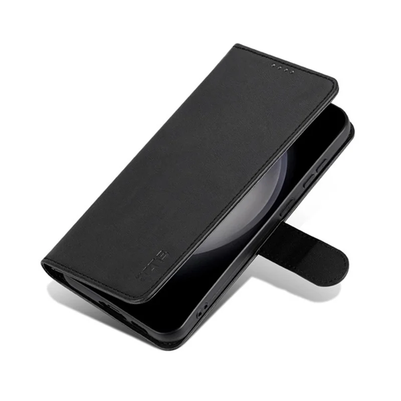 AZNS For Oppo Reno15 Pro 5G (Global) / Reno15 5G (China) Case PU Leather Wallet Phone Cover - Black