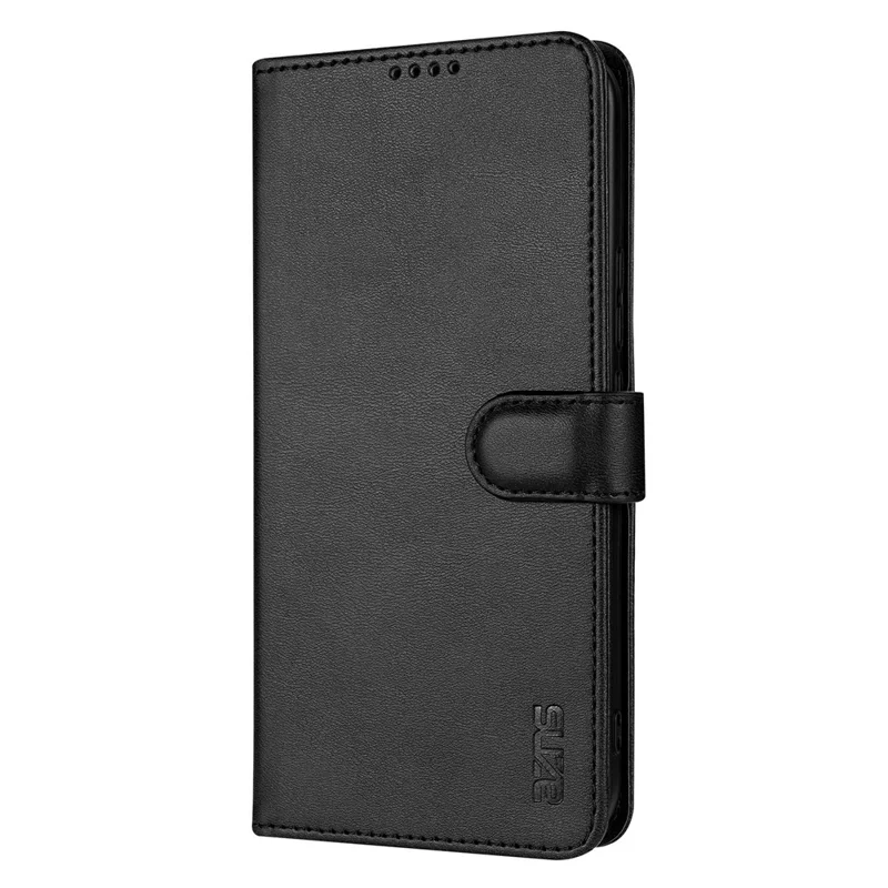 AZNS For Oppo Reno15 Pro 5G (Global) / Reno15 5G (China) Case PU Leather Wallet Phone Cover - Black