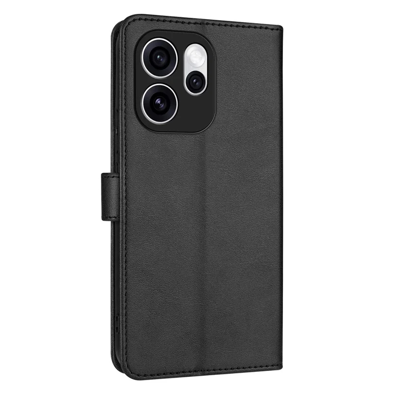 AZNS For Oppo Reno15 Pro 5G (Global) / Reno15 5G (China) Case PU Leather Wallet Phone Cover - Black