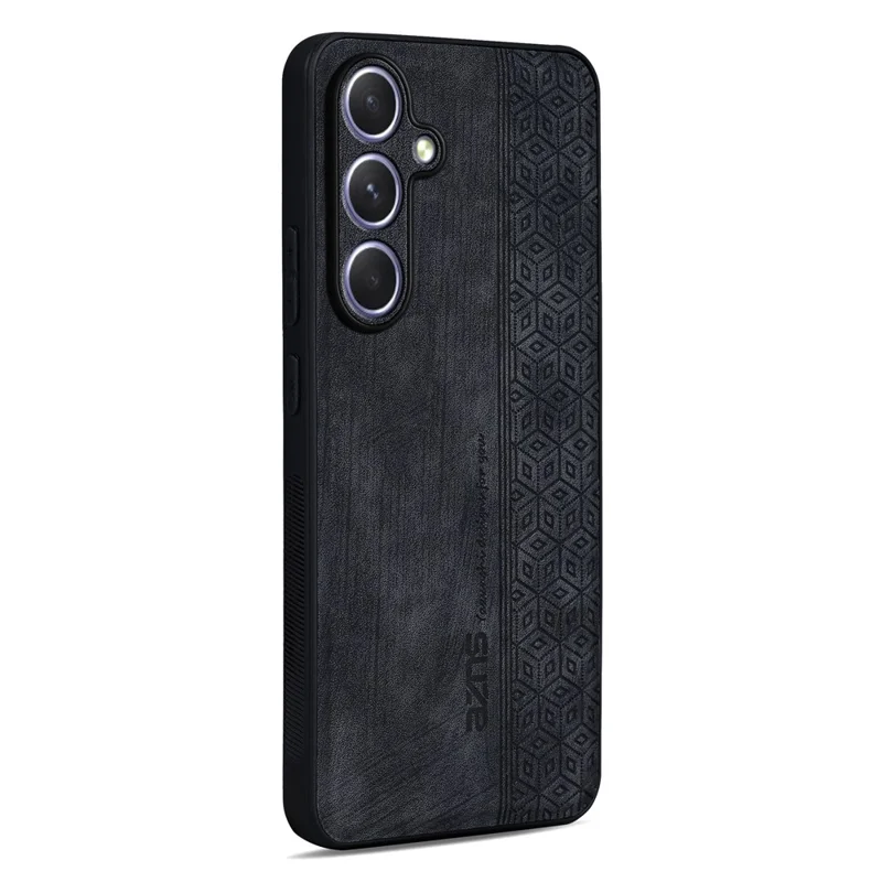 AZNS For Samsung Galaxy A57 5G Case PU Leather Covered TPU Phone Protective Cover - Black
