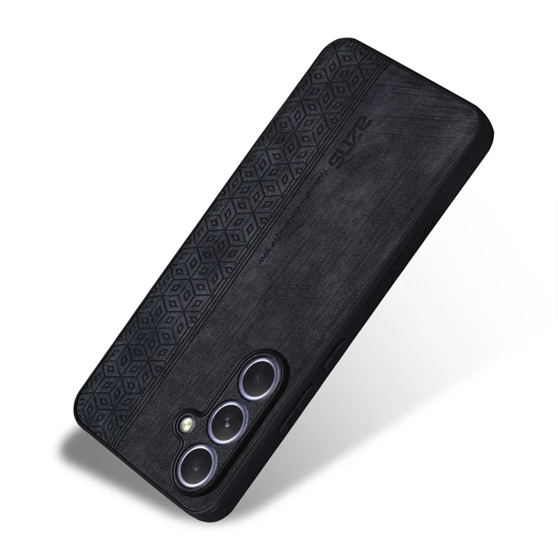 AZNS For Samsung Galaxy A57 5G Case PU Leather Covered TPU Phone Protective Cover - Black