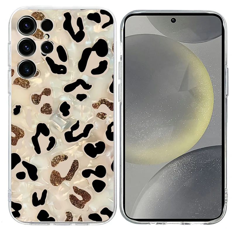For Samsung Galaxy S26 Ultra Case Pattern Printing Shockproof Soft TPU Phone Cover - Leopard Print