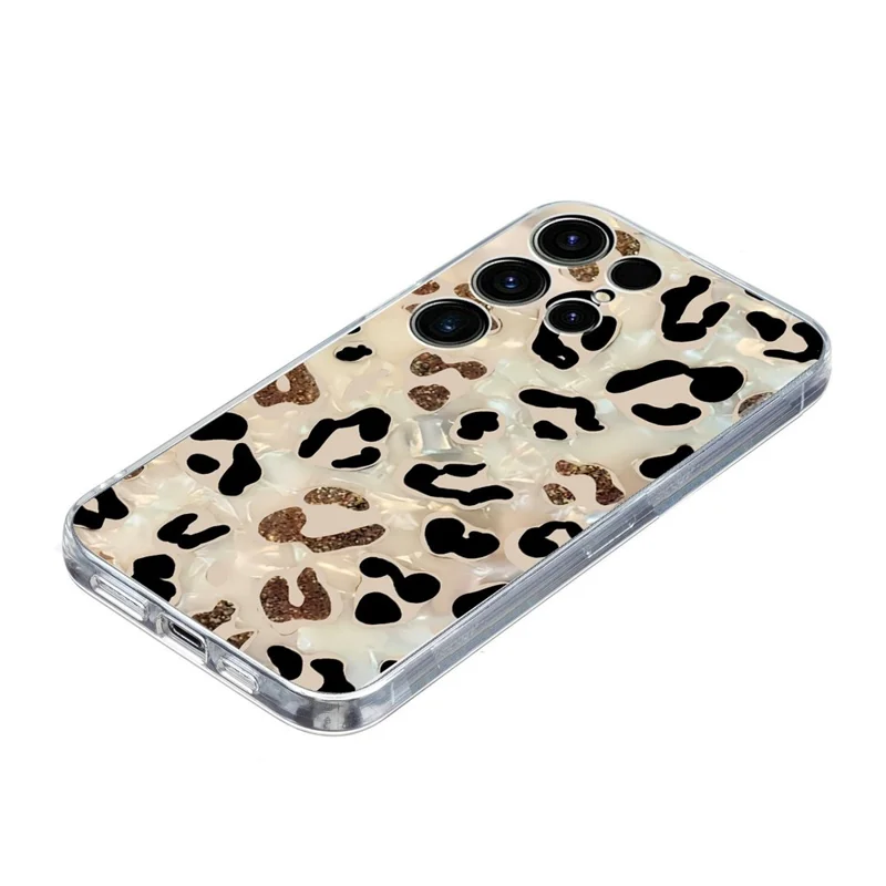 For Samsung Galaxy S26 Ultra Case Pattern Printing Shockproof Soft TPU Phone Cover - Leopard Print