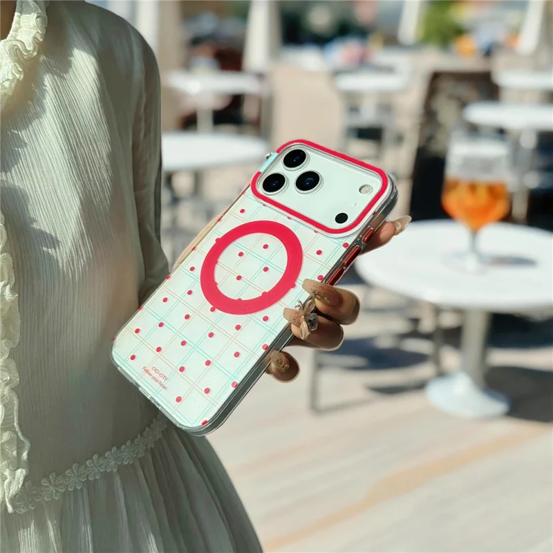 CICI-CITY For iPhone 17 Pro Max Case IMD Pattern Print PC + TPU Phone Cover Compatible with MagSafe - XZ-06