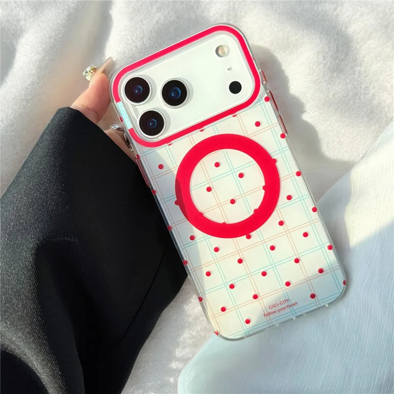 CICI-CITY For iPhone 17 Pro Max Case IMD Pattern Print PC + TPU Phone Cover Compatible with MagSafe - XZ-06