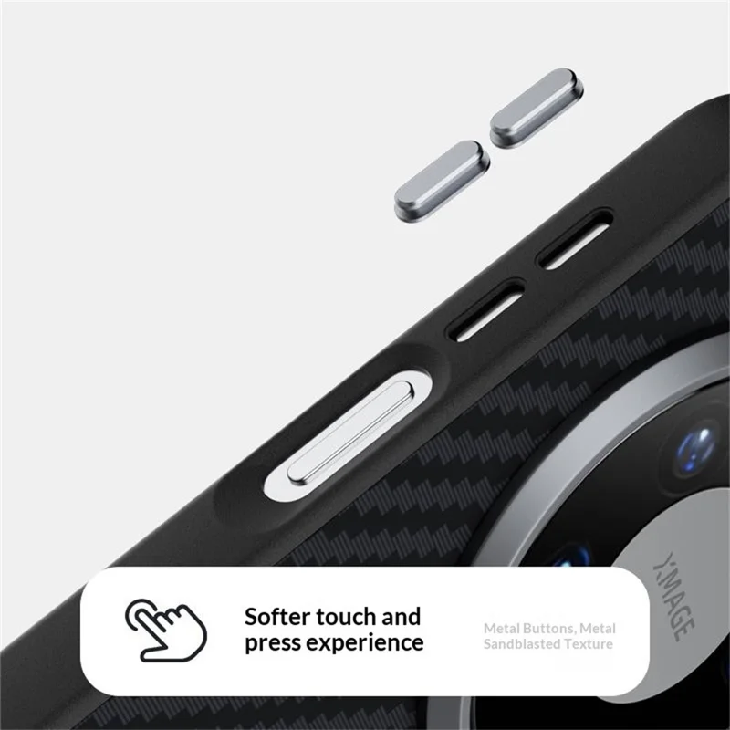 ABEEL Etui magnetyczne do Huawei Mate 80 Pro Max, pokrowiec na telefon z fakturą węglową – Czarny / Czerwony