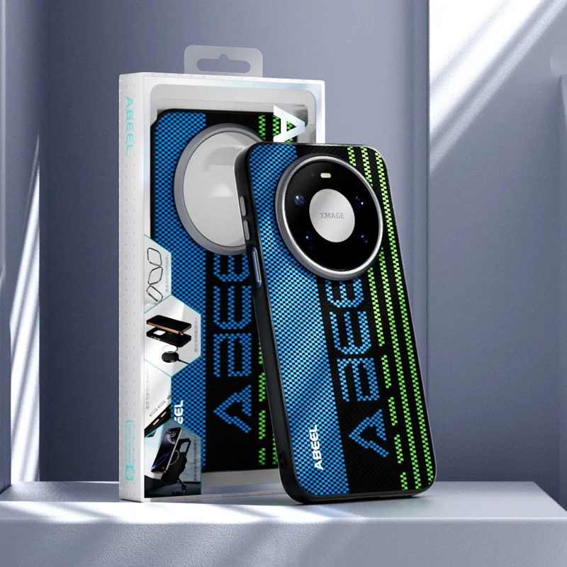 ABEEL لجهاز هواوي ميت 80 برو ماكس غطاء مغناطيسي مطبوع من البولي كربونات والمطاط اللين والسبائك الألومنيوم والجلد - متميز رقم 1