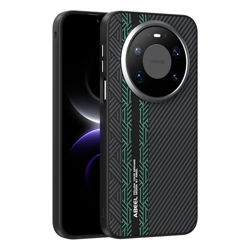 ABEEL لجهاز Huawei Mate 80 Pro Max غطاء مغناطيسي من مادة البلاستيك + TPU + سبائك الألومنيوم + جلد صناعي - ملمس 2