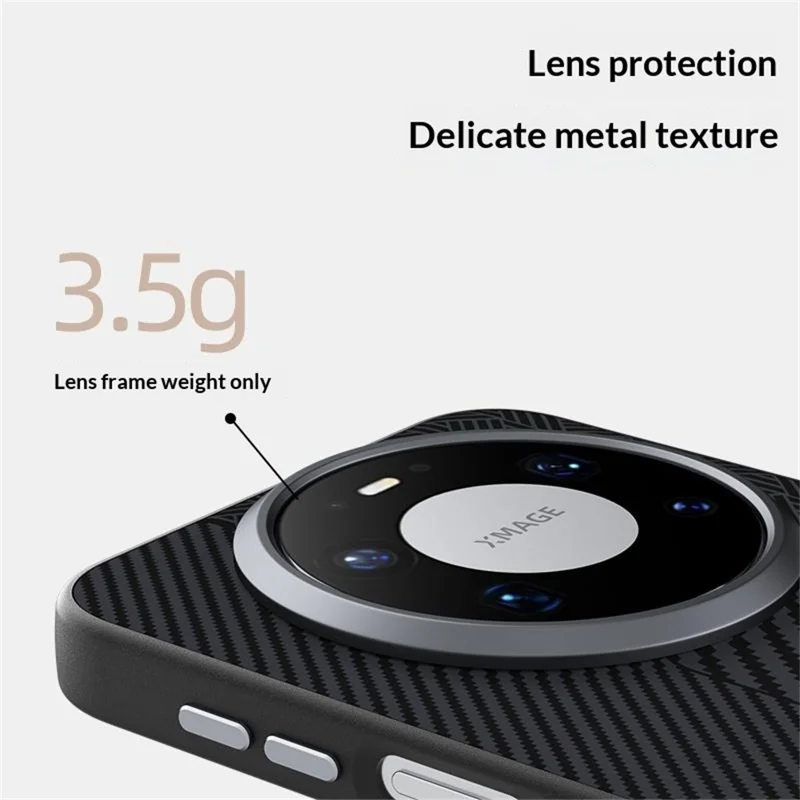 ABEEL لجهاز Huawei Mate 80 Pro Max غطاء مغناطيسي من مادة البلاستيك + TPU + سبائك الألومنيوم + جلد صناعي - ملمس 2