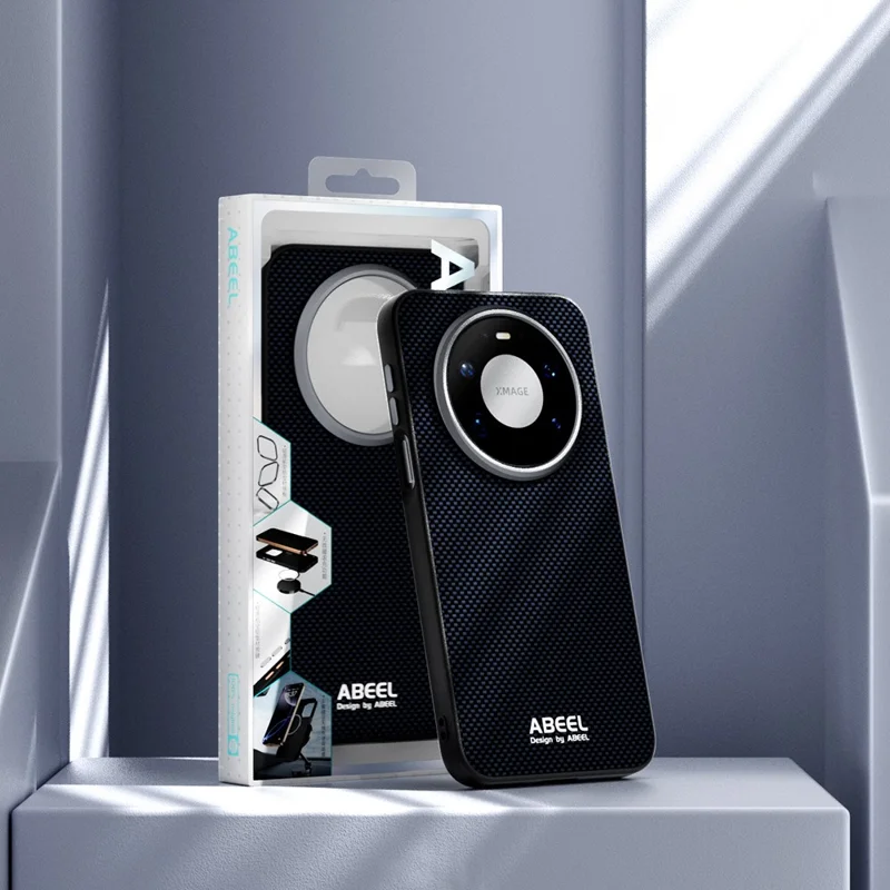 ABEEL Etui magnetyczne z nadrukiem do Huawei Mate 80 Pro Max, pokrowiec z PC, TPU, aluminium i skóry - Zielony